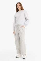 Cool Barrel Fit Thick Fabric Trousers