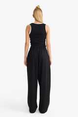 Cool Barrel Fit Wide Leg Sweatpants with Tie Waist