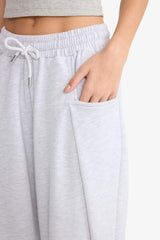 Cool Barrel Fit Wide Leg Sweatpants with Tie Waist
