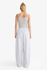 Cool Barrel Fit Wide Leg Sweatpants with Tie Waist