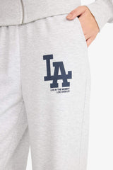 Cool Wide Leg Elastic Waist Printed Sweatpants