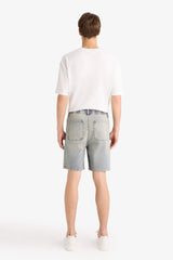 Relax Fit Jean Bermuda Shorts