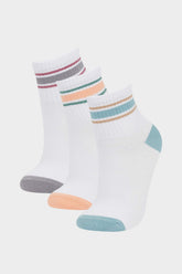 Girls 3-Pack Cotton Ankle Socks