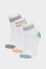 Girls 3-Pack Cotton Ankle Socks