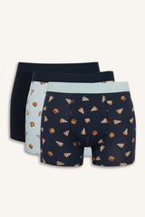 Regular Fit Printed 3-Pack Boxer