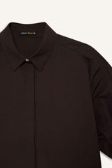 Regular Fit Poplin Long-Sleeve Shirt with Tie Detail