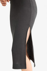 Regular Fit Crinkle One-Shoulder Midi Dress