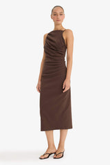 Bodycon Body-Hugging Bengaline Sleeveless Dress