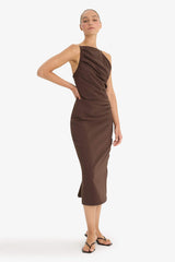 Bodycon Body-Hugging Bengaline Sleeveless Dress