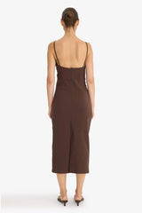 Bodycon Body-Hugging Bengaline Sleeveless Dress