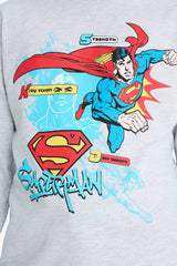 Boys Superman Crew Neck Long Sleeve T-Shirt