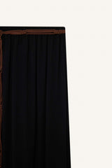 A Cut Crinkle Viscose Maxi Skirt