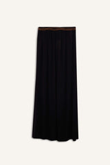 A Cut Crinkle Viscose Maxi Skirt