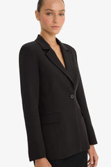 Regular Fit Buttoned Blazer Jacket