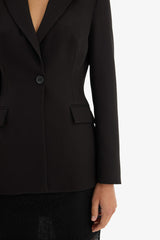 Regular Fit Buttoned Blazer Jacket