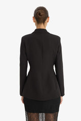 Regular Fit Buttoned Blazer Jacket