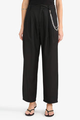 Baggy Fit Double Pocket Normal Waist Standard Length Trousers