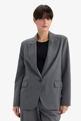 Regular Fit Buttoned Blazer Jacket