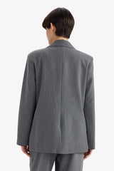 Regular Fit Buttoned Blazer Jacket