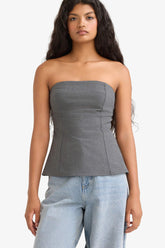 Fitted Strapless Blouse