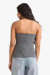 Fitted Strapless Blouse