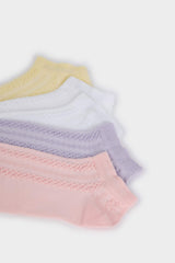 Girls 5-Pack Cotton Ankle Socks
