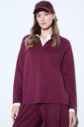Regular Fit Boat Neck Long Sleeve Tunic