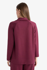 Regular Fit Boat Neck Long Sleeve Tunic