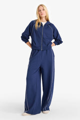 Elastic Waist Wide Leg Sweatpants