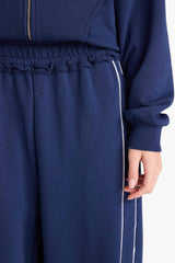 Elastic Waist Wide Leg Sweatpants