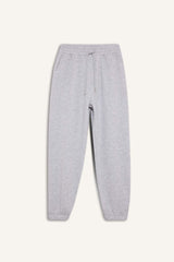 Basic Plain Pocketed Waist Tied Thick Jogger Sweatpants