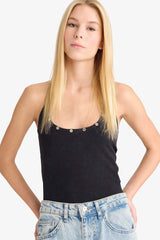 Fitted Halter Neck Tank Top