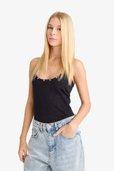 Fitted Halter Neck Tank Top