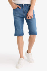 Regular Fit Jean Bermuda Shorts