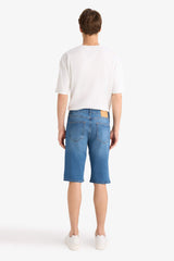 Regular Fit Jean Bermuda Shorts