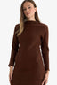 Boat Neck Long Sleeve Knitted Tunic