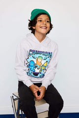 Boys Stumble Guys Hooded Sweatshirt with Soft Fur Inside