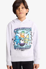 Boys Stumble Guys Hooded Sweatshirt with Soft Fur Inside