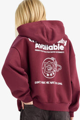 Overshirt Fit Hooded Printed Thick Fabric Sweatshirt