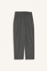 Barrel Fit Crop Ankle Length Trousers