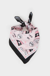 Girl's Patterned Satin Scarf