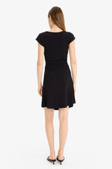 V-Neck Short Sleeve Mini Dress