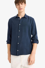 Regular Fit Twill Long Sleeve Shirt