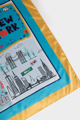 women New York Themed Scarf