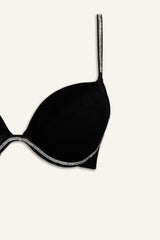 Velvet-covered Full Push-Up Underwired T-Shirt Bra