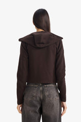 Slim Fit Hooded Zippered Sweatshirt