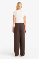 Barrel Fit Regular Waist Cherry Charm Gabardine Trousers