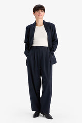 Barrel Fit Half-Zip Ankle Length Pants