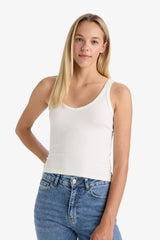 Fitted V-Neck Ribbed Camisole Athlete
