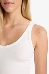 Fitted V-Neck Ribbed Camisole Athlete